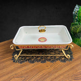 Large Chafing Dish with Lid & Stand 14 inches