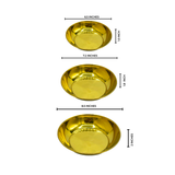 Golden Nihari Bowls-Set of 3-PVD Coated QM Branded