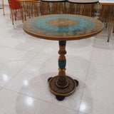 Handi Craft Wooden Table - Teal & Wood
