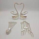Silver Duck Tea Spoon and Fork Set