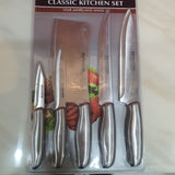 Stainless Steel Knife Set - 5 Pieces