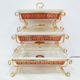 Versage Buffet Dishes - Red