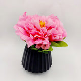 Flowers With Pots - Large Pink Mangolian - Black Pot