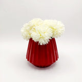 Flower With Pots - White Peony With Cherry Red pots