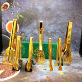 Golden Food Serving Tongs