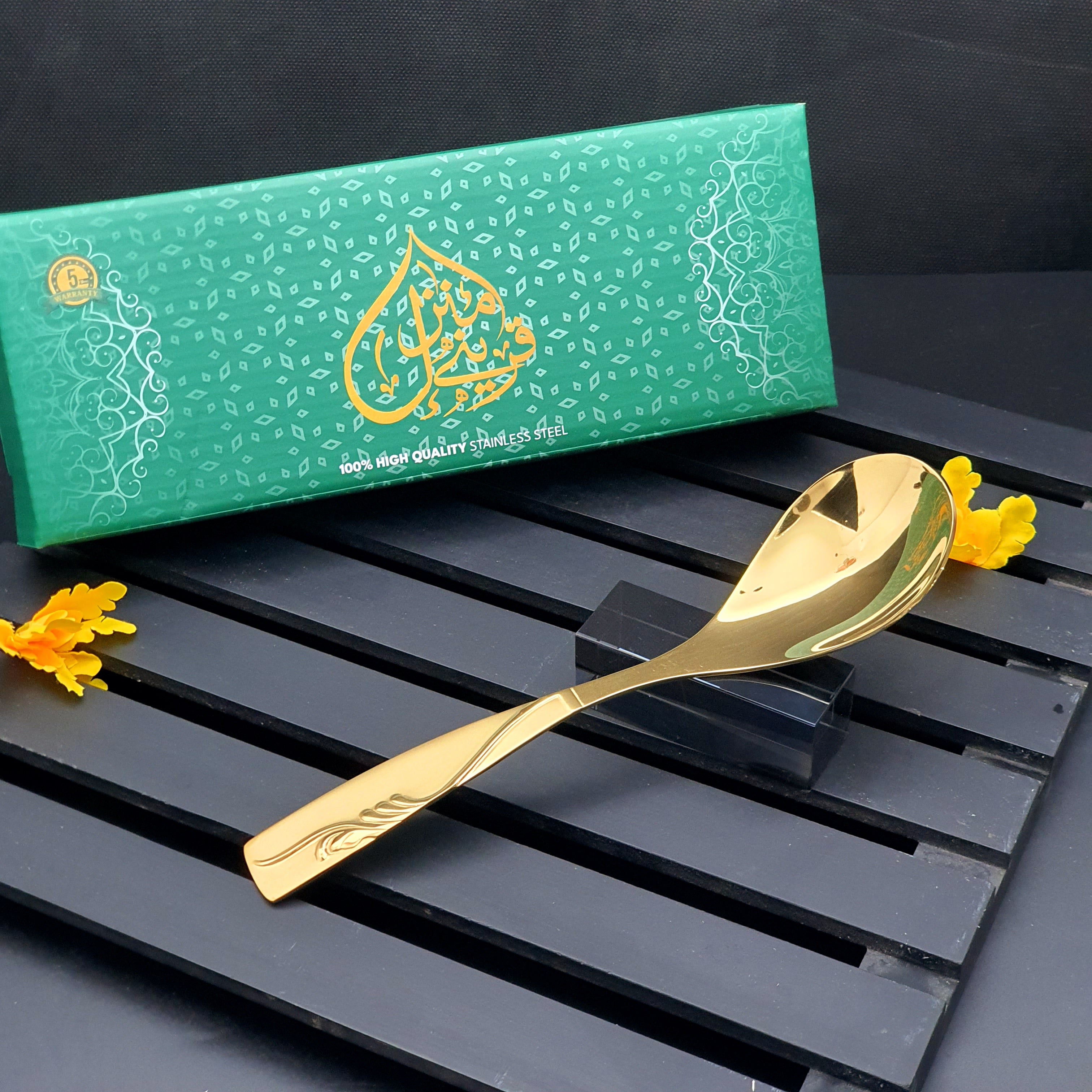 SUPREME GOLDEN 60 Gram Premium Cutlery Set Qareenay Manzil® branded