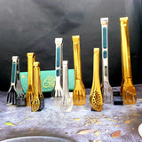 ALL 9 Tongs Golden & Silver