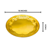 Asian Style Rice Serving Platter-Large 16 inches-PVD Coated QM Branded