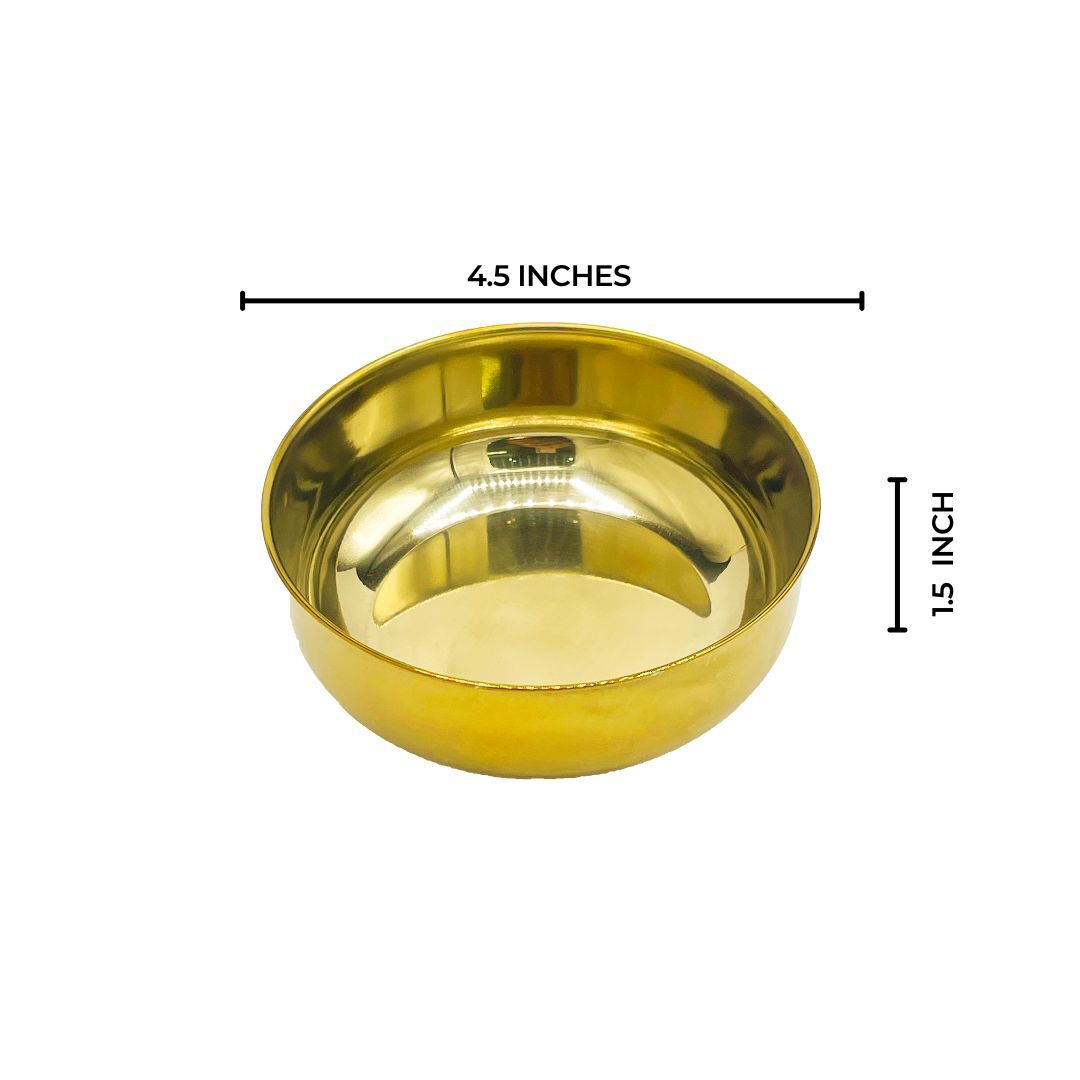 Golden Rice Bowls-Set of 3-PVD Coated QM Branded