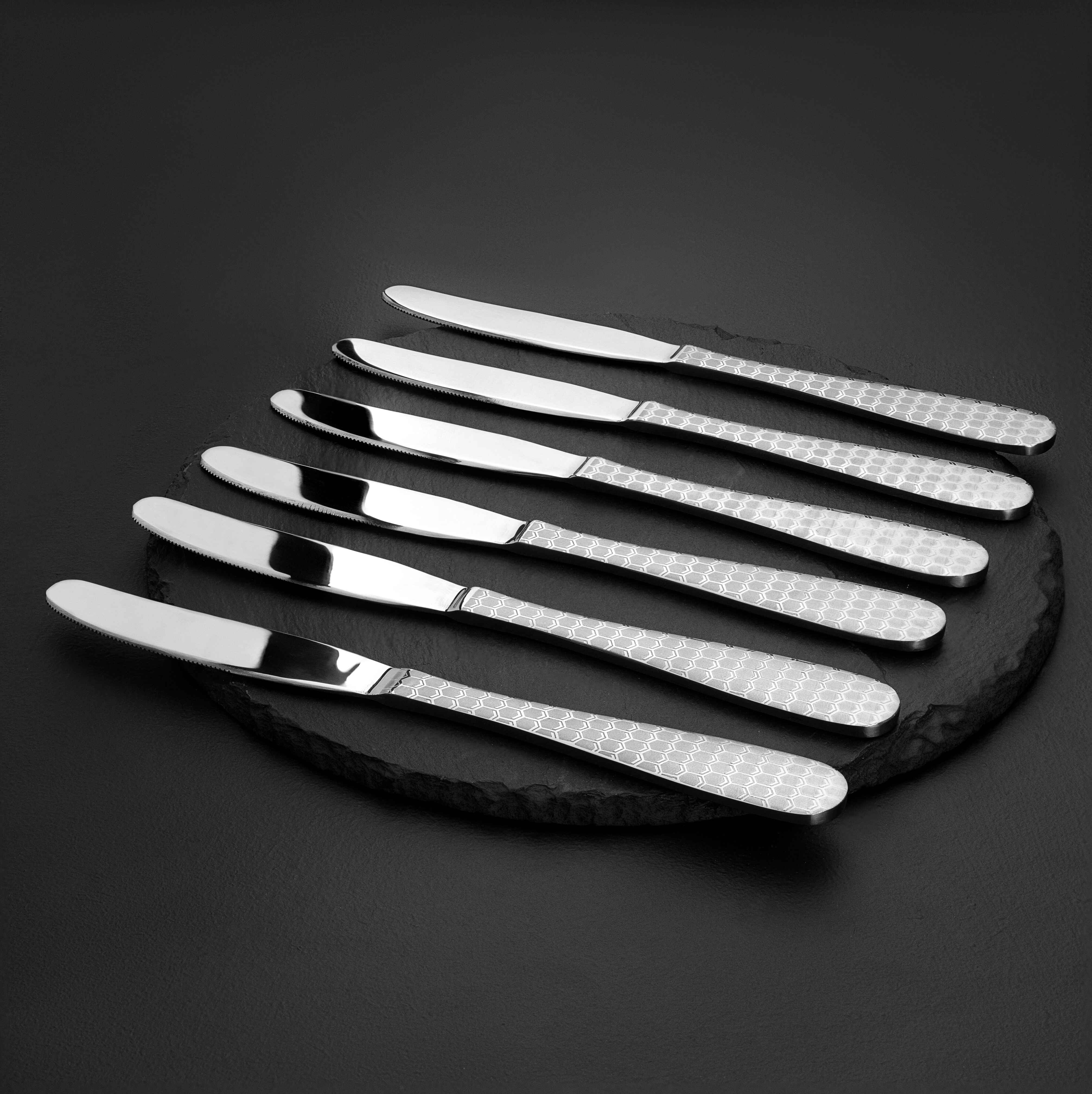5 YEAR GUARANTEE 50 Gram Premium Silver Knives Qareenay Manzil® branded - 6 pcs