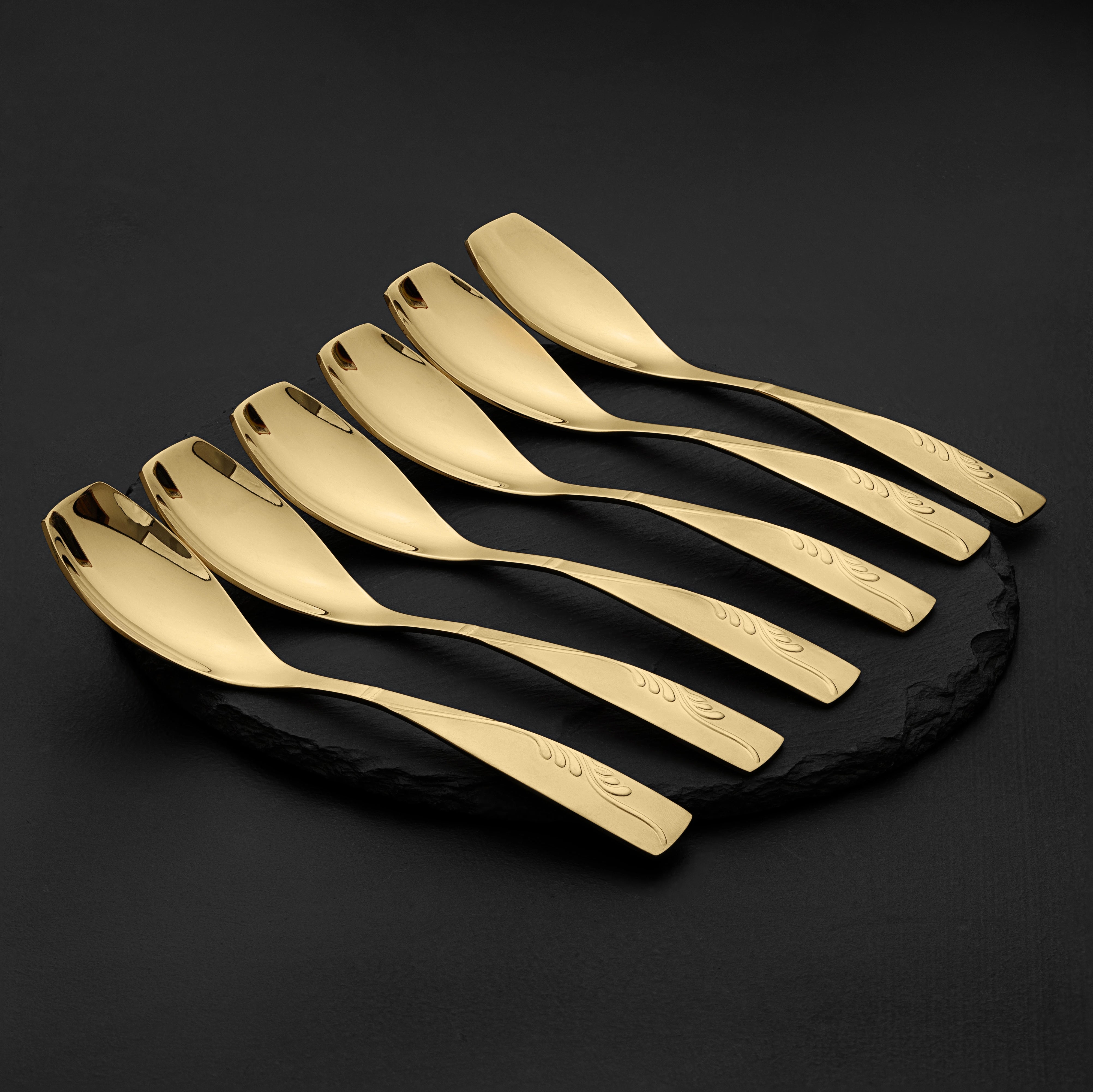6 Table Spoon Supreme Golden Qareenay Manzil® branded