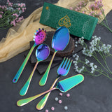 Set of 5 - Guests Serving Set Multicolor - 5 Years Warranty QM Branded