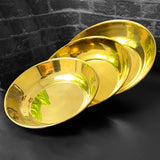 Golden Nihari Bowls-Set of 3-PVD Coated QM Branded