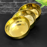 Golden Rice Bowls-Set of 3-PVD Coated QM Branded