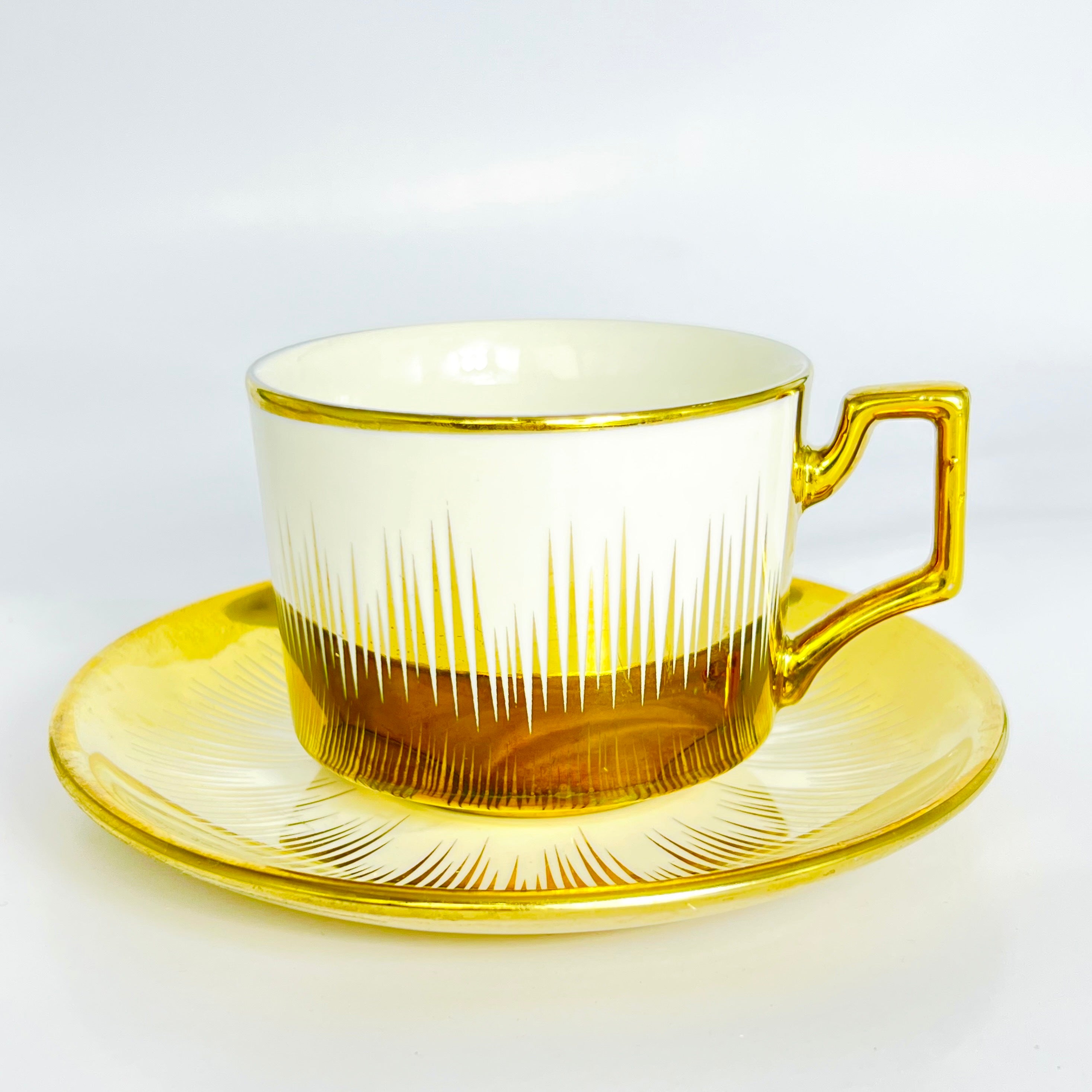 6 Persons Ceramic Tea cup & Saucer Set - Luxurious Design