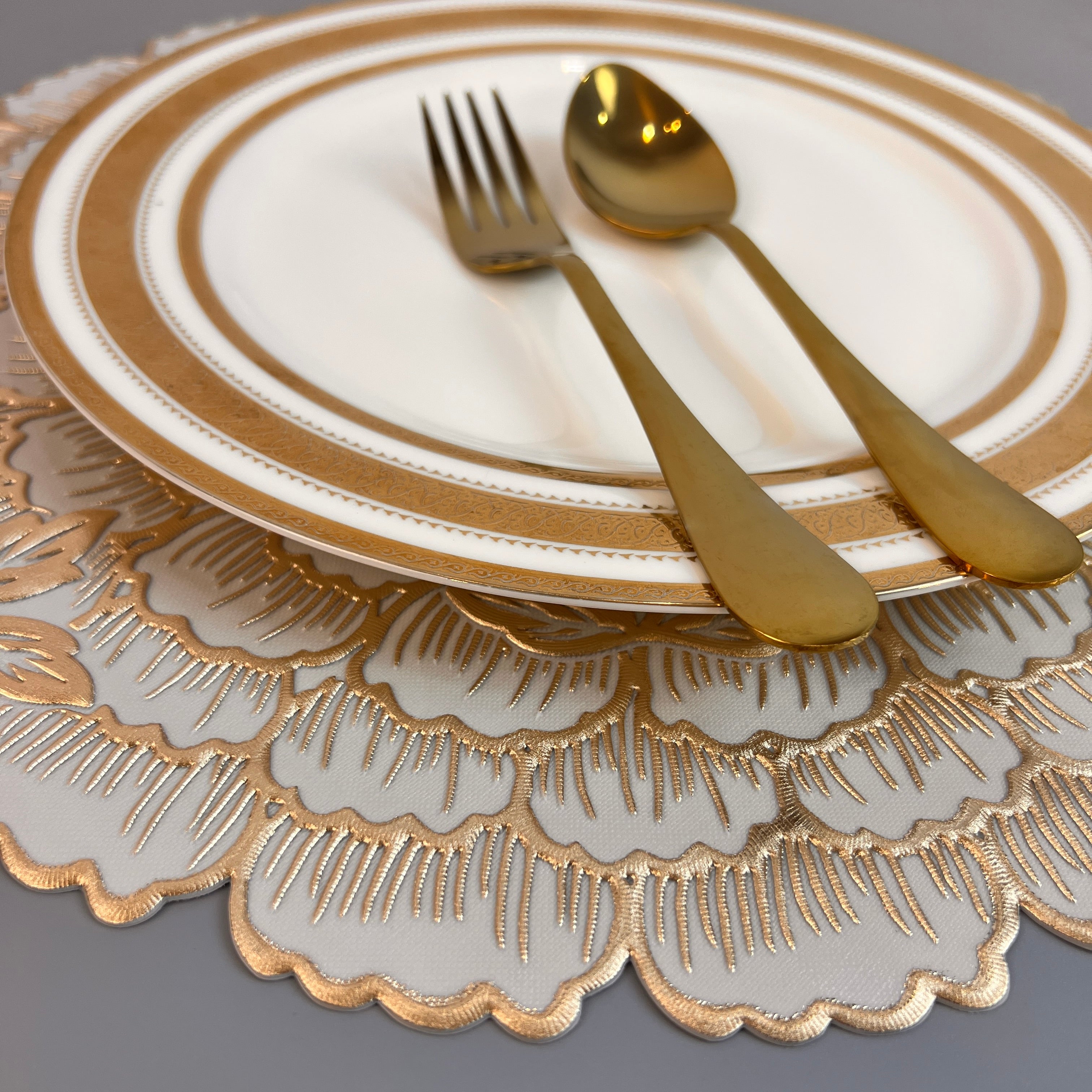 6 pcs Placemats - Golden Petal