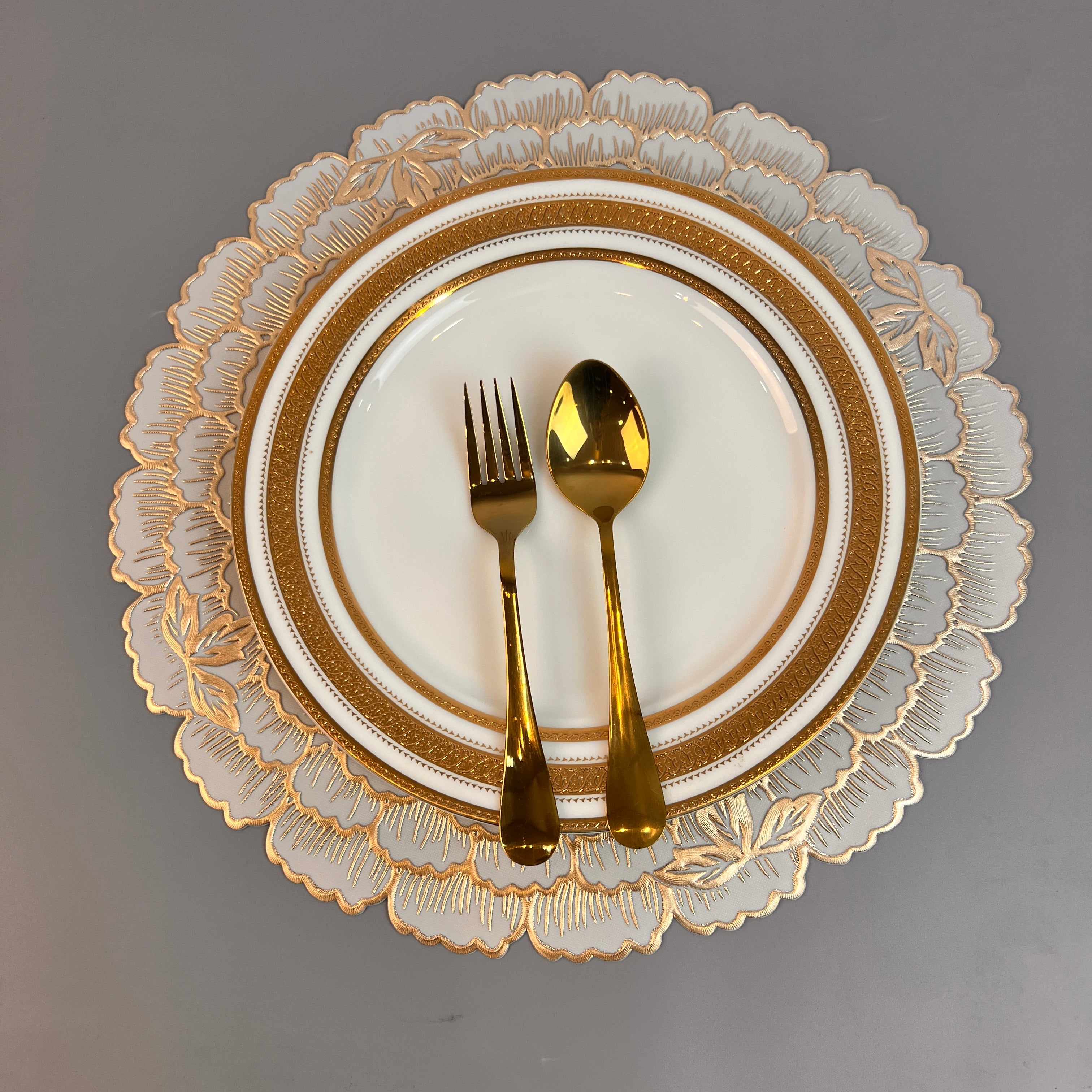 6 pcs Placemats - Golden Petal