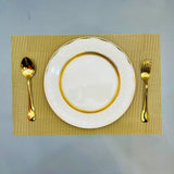Luxury Placemats - Golden Jute Designed
