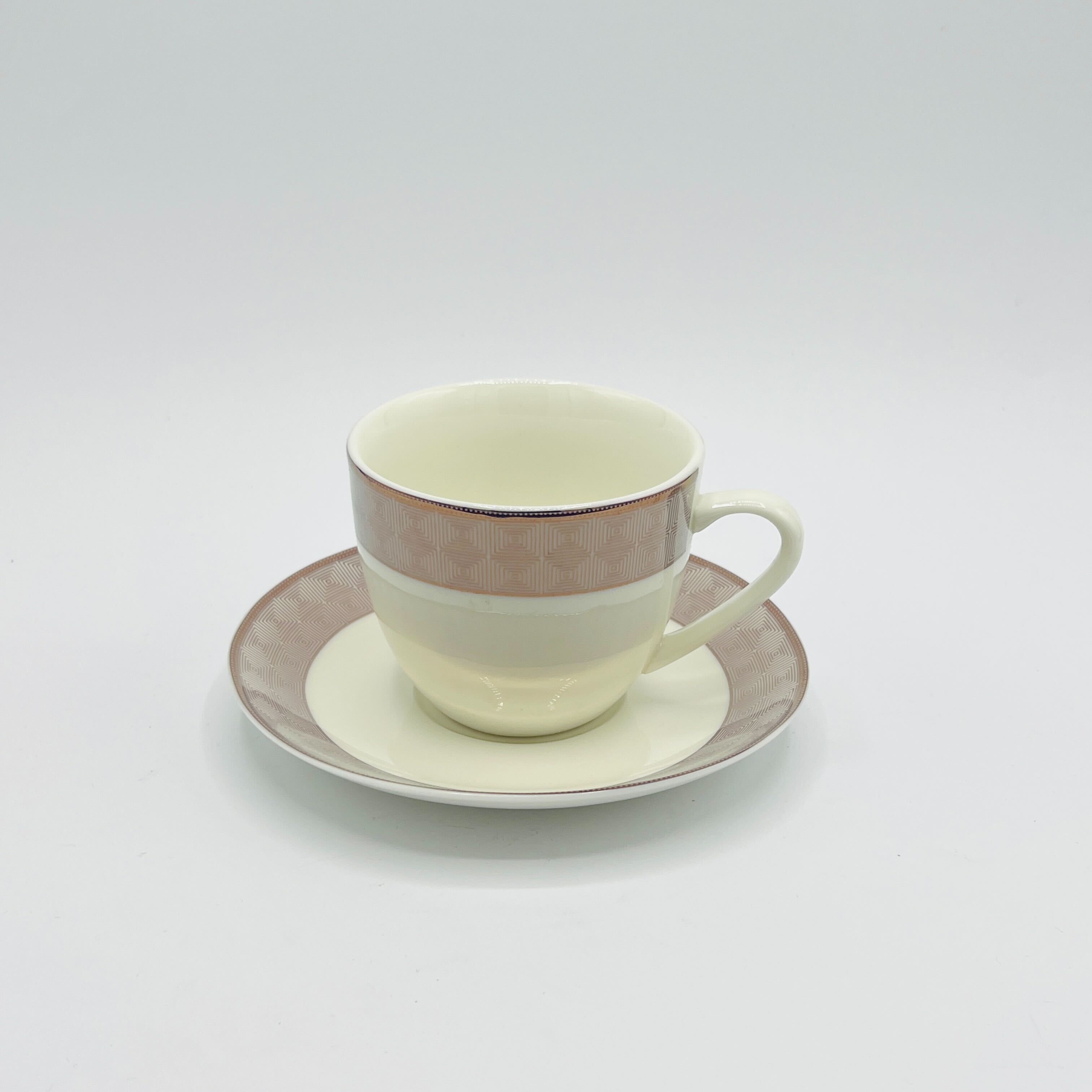 6 Persons Bone China Tea cup & Saucer Set - Paragon Olympus