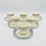 6 Persons Bone China Tea cup & Saucer Set - Paragon Olympus
