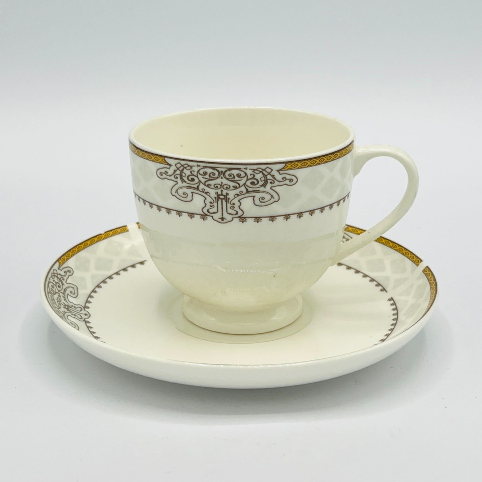 6 Persons Bone China Tea cup & Saucer Set - Georgian Style