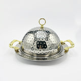Small 20cm Mandi Rice BBQ Serving Platter-Stainless Steel