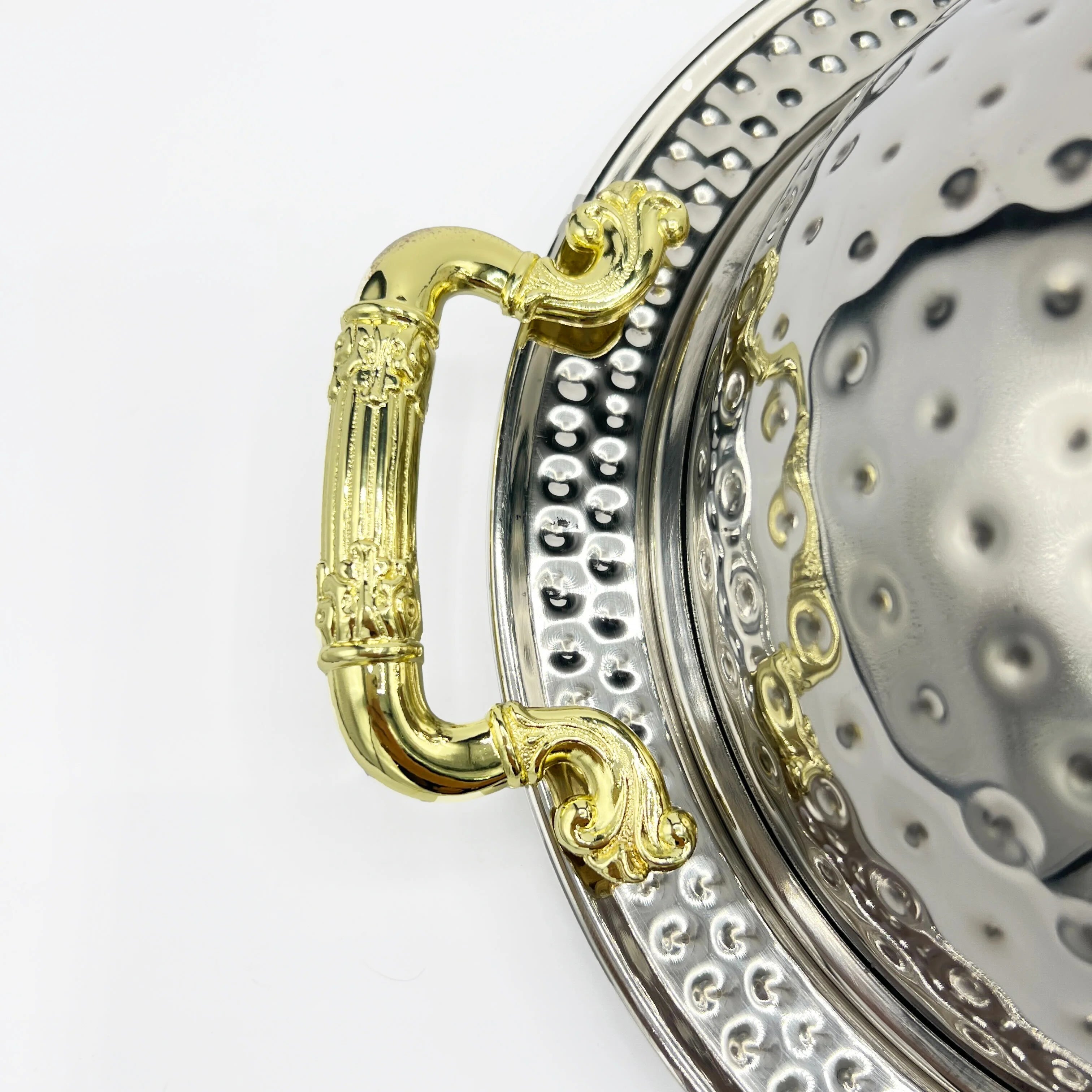 Medium 24cm Mandi Rice BBQ Serving Platter-Stainless Steel