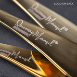 5 YEAR GUARANTEE 50 Gram Premium Golden Cutlery Set Qareenay Manzil® branded