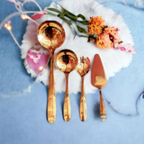 84 Piece Luxury Golden Cutlery for 12 people