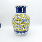 Hand Crafted Flower Vase - Yellow Base