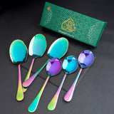 5 YEAR GUARANTEE 50 Gram Premium Rainbow Cutlery Set Qareenay Manzil® branded