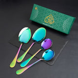 Rice & Curry Serving Spoons Set MultiColor Qareenay Manzil® Branded with 5 Year Warranty