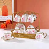 16 pcs Teacup Set with Stand - TSFD9