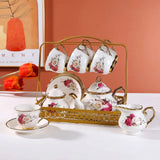 16 pcs Teacup Set with Stand - TSFD8