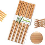 Wooden Bamboo Chopsticks - 10 Pairs