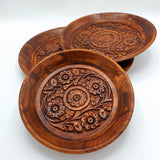 Pure Wood Handi Craft Serving Trays - Round