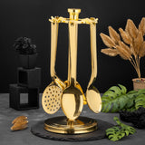 Dining Set Golden - 5 Years Warranty QM Branded