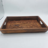 Wooden Serving Trays Handicraft - set of 3