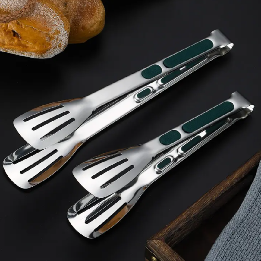 Rubber Padded Food Tongs - Set of 2