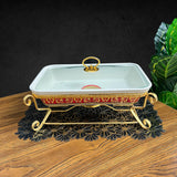 Medium Chafing Dish with Lid & Stand 13 inches