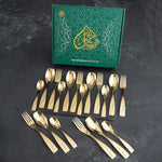 SUPREME GOLDEN 60 Gram Premium Cutlery Set Qareenay Manzil® branded