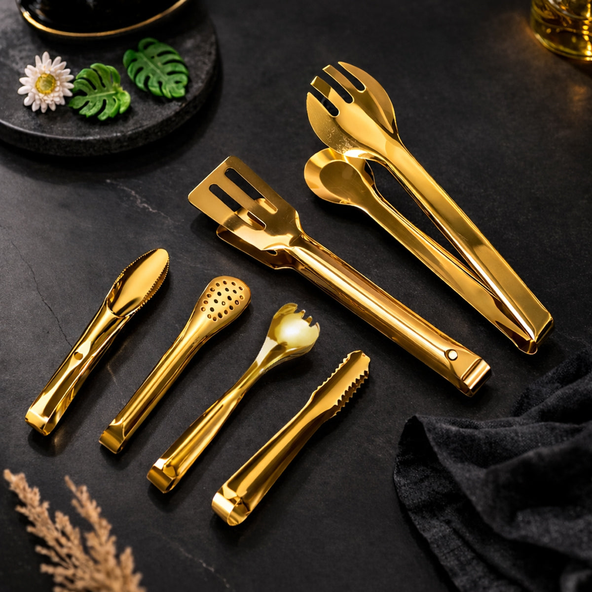 QM® WALFOS 6-pieces Multipurpose Tongs