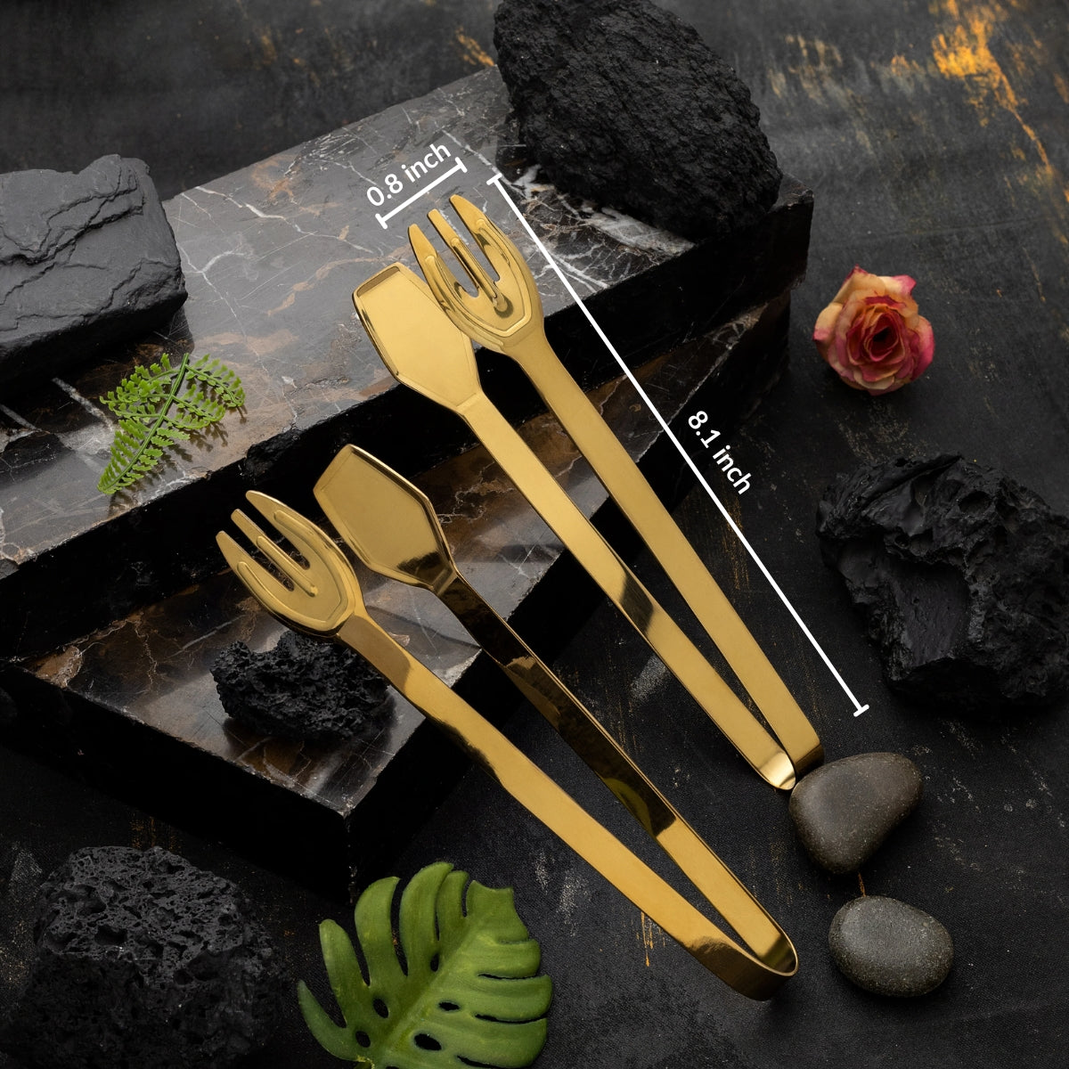 QM® Set of 2 - BBQ Serving Tongs