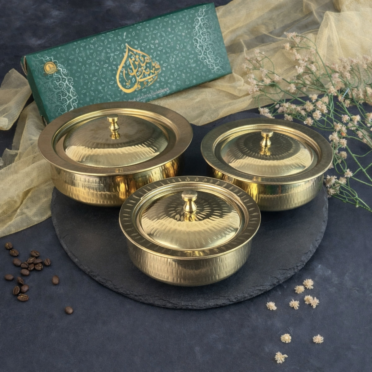 QM® Shahi Serving Handi Golden