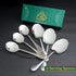 Diamond Cut Design 50 Gram Silver Cutlery Set Qareenay Manzil® branded