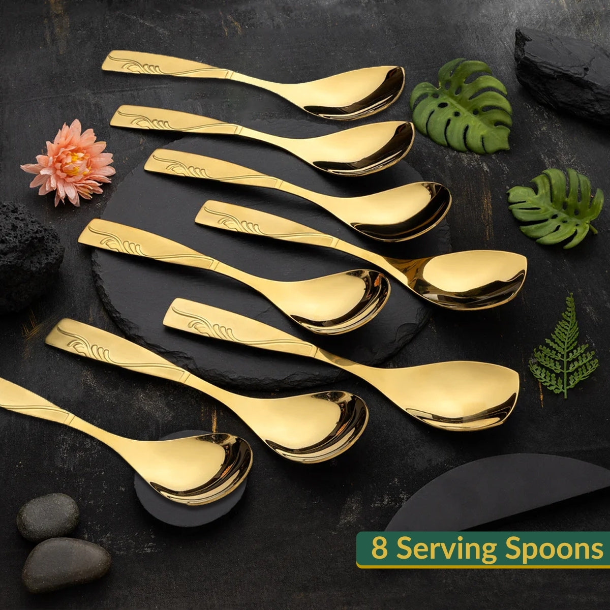 SUPREME GOLDEN 60 Gram Premium Cutlery Set Qareenay Manzil® branded