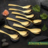 SUPREME GOLDEN 60 Gram Premium Cutlery Set Qareenay Manzil® branded