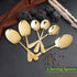 5 YEAR GUARANTEE 50 Gram Premium Golden Cutlery Set Qareenay Manzil® branded