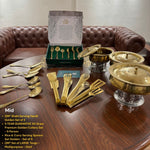 QM® Golden Tablescape – Coordinated Golden Dining & Serveware Set