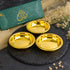 Set of 3 Golden Flat bottom Bowls